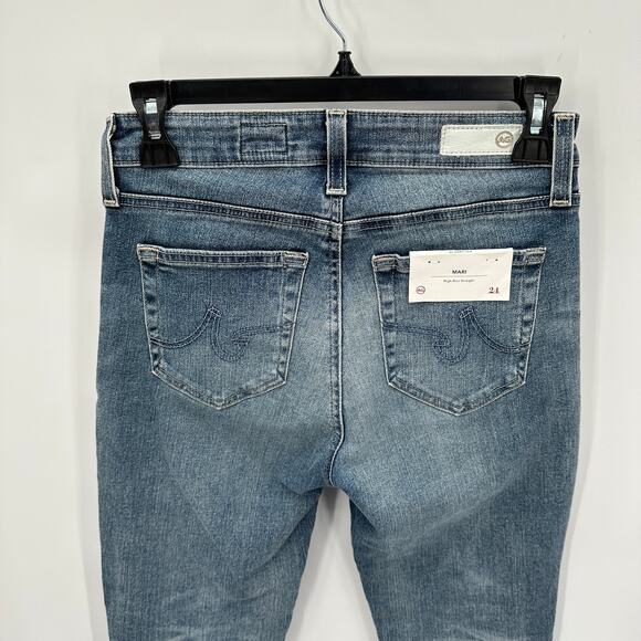 AG Adriano Goldschmeid DENIM NWT Mari High Rise Straight Leg Denim Jean // 00 - Picture 9 of 11